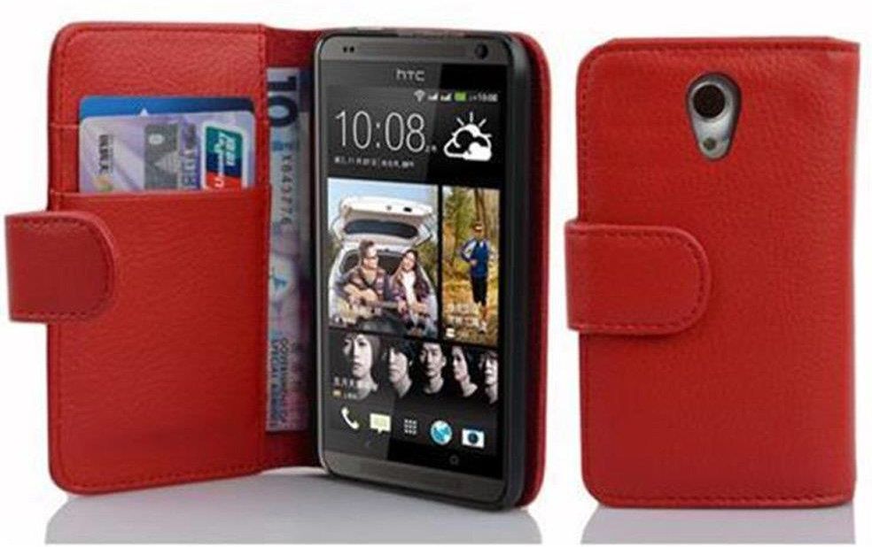 Cadorabo Etui Do Htc Desire W Piek A Czerwie Pokrowiec Etui Na