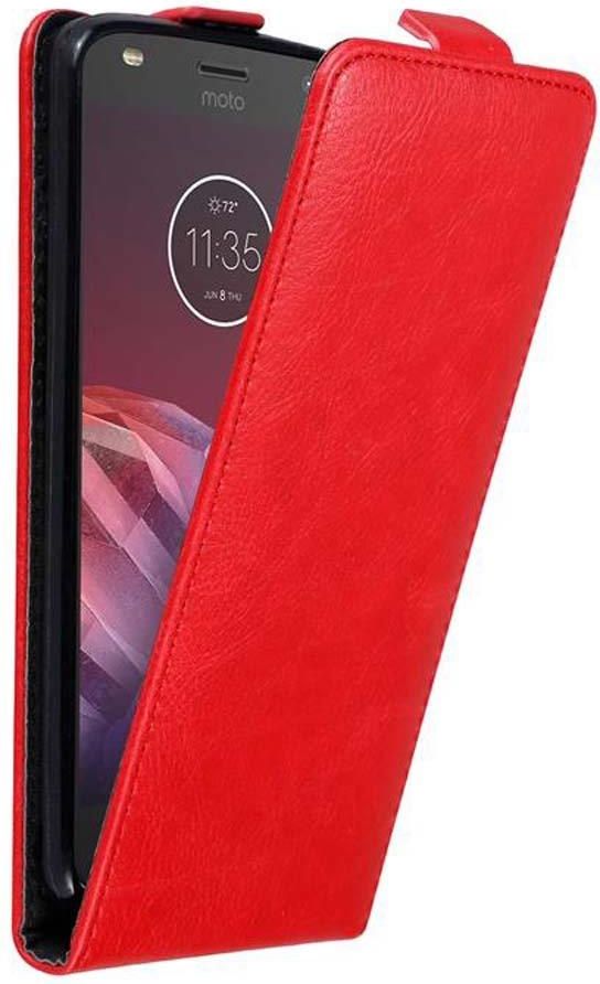 Cadorabo Pokrowiec Do Motorola Moto Z2 W Etui Czerwone Jabłko Etui na