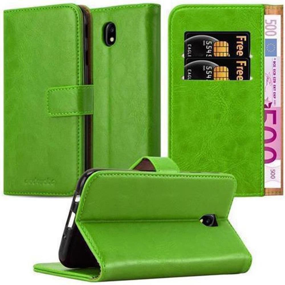 Cadorabo Etui Do Samsung Galaxy J7 2017 W Pokrowiec Zielona Trawa