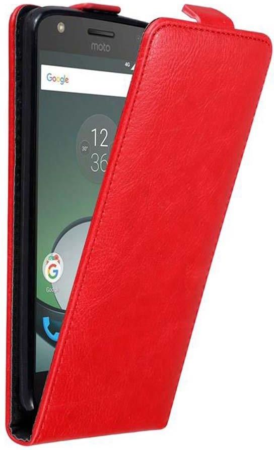 Cadorabo Pokrowiec Do Motorola Moto Z Play W Etui Czerwone Jabłko