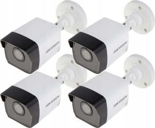 Zestaw Do Monitoringu Zestaw 4 Szt Kamer Ip Ds 2Cd1021 I 2Mpx Hikvision