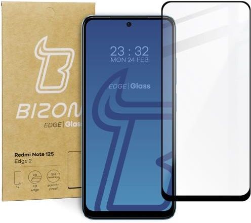 Bizon Szk O Hartowane Glass Edge Do Xiaomi Redmi Note S Czarne