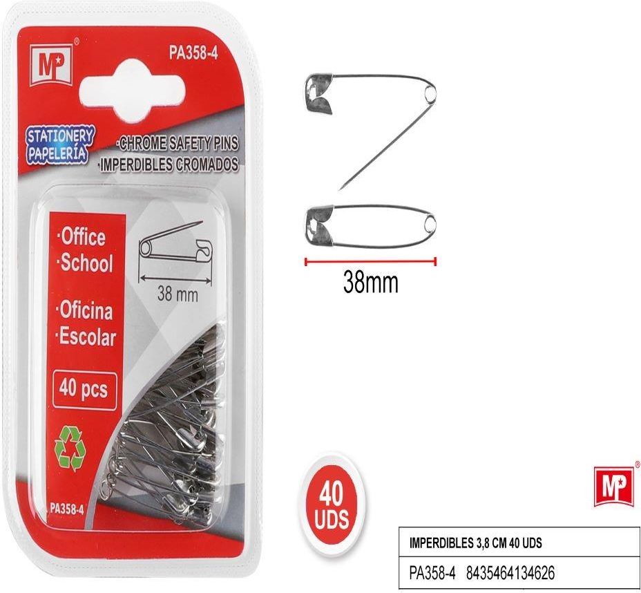 Zdjęcie Mp Poland Agrafki Srebrne 38Mm X 40szt. Pa358-4 - Debrzno