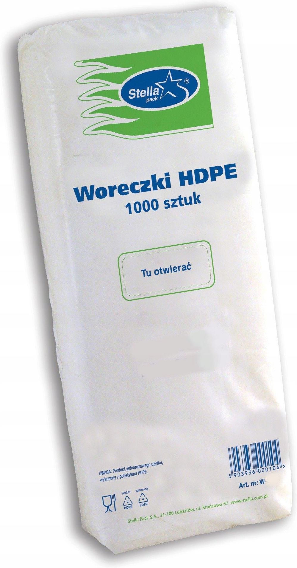 Stella Woreczki Jednorazowe Hdpe 14X4X35 1000Szt Ceny I Opinie