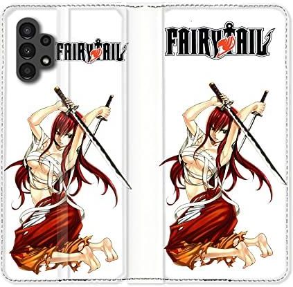 Cokitec Skórzane Etui Do Samsung Galaxy A13 4G Manga Fairy Tail Erza