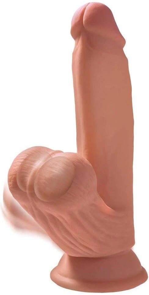 King Cock Plus Dildo Triple Density Cock With Swinging Balls Kolor