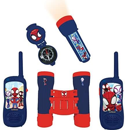 Zdjęcie Lexibook Spidey I Jego Niesamowici Przyjaciele Kompletny Zestaw Poszukiwacza Przygód Spiderman Dla Dzieci Walkie Talkie 120M Lornetka Latarka K - Pelplin