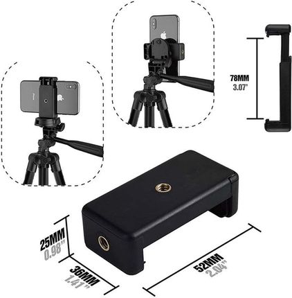 4Kom Pl 4Kom Pl Statyw Uniwersalny Alogy Tripod Stand Do Telefonu Stojak Do Gopro Z Pilotem Bluetooth Torbą - zdjęcie 4