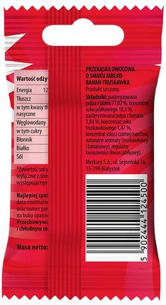 Bunny Ninja Przekąska Owocowa O Smaku Jabłko Banan Truskawka 15g - zdjęcie 2
