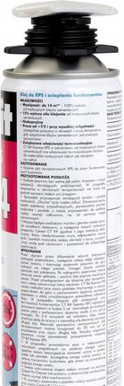 Ceresit Ct84 Express Klej Pu Do Xps I Fundamentów 750Ml - zdjęcie 4