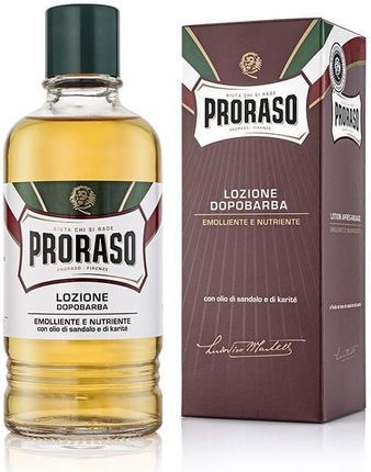 Proraso Woda Po Goleniu Drzewo Sandałowe Linia Czerwona 400ml - zdjęcie 3