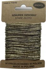 Zdjęcie Sznurek Ozdobny Metalizowany Stare Złoto10Mb - Witkowo