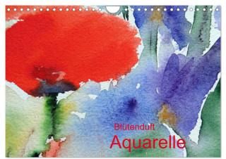 Blütenduft Aquarelle Wandkalender 2024 DIN A4 quer CALVENDO