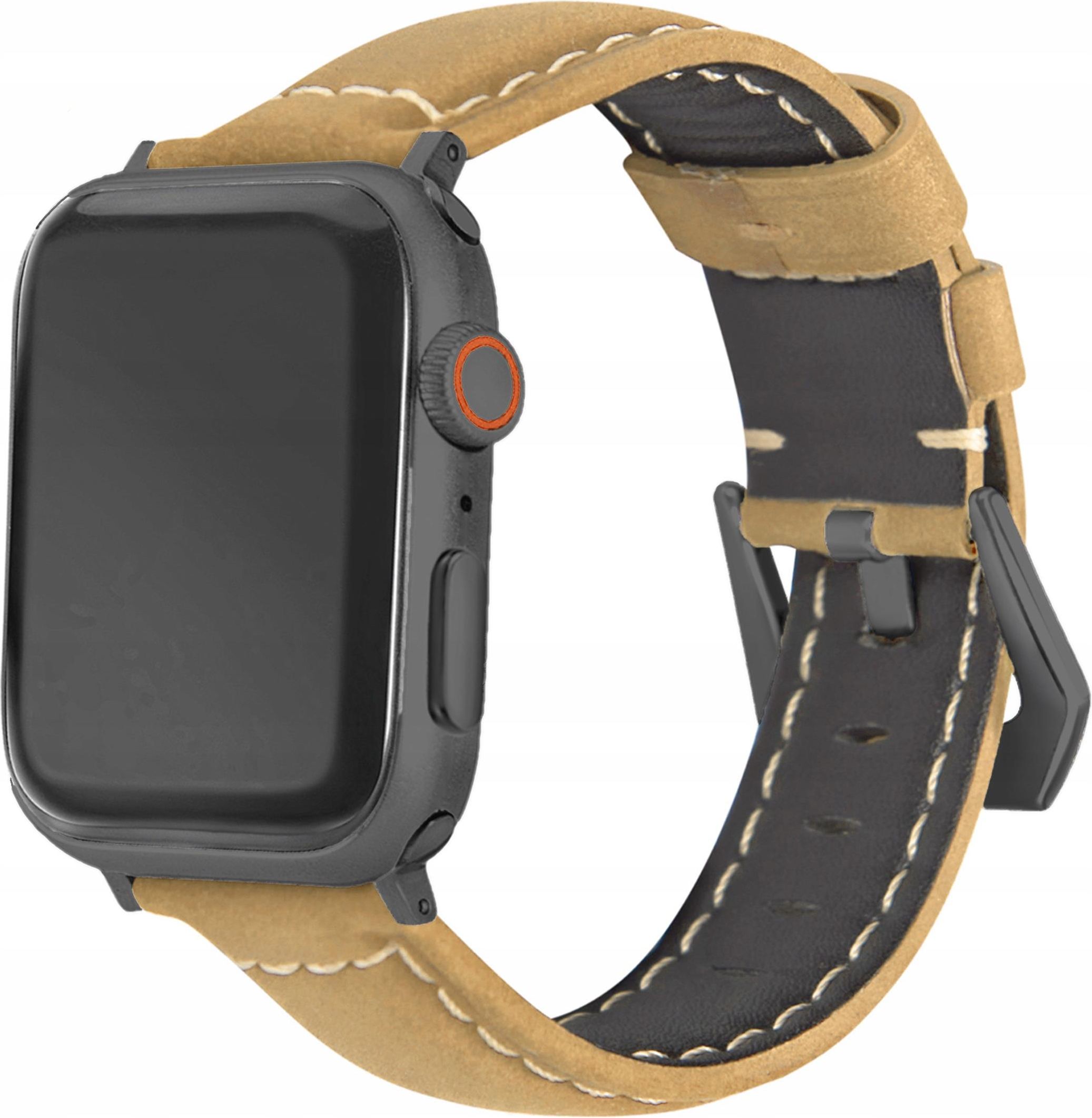 4Techgoods Pasek Skórzany Do Apple Watch 3 5 6 7 Se 42 44 45 Opinie i