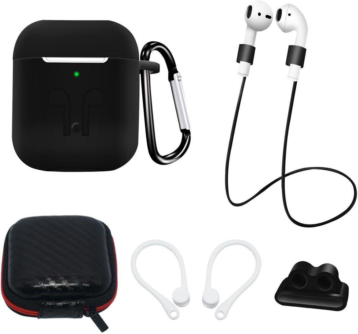 Hurtel Zestaw Silikonowe Etui Airpods Airpods Futera Zaczep Na