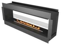 Zdjęcie Planika Forma 1500 Z Wkładem Prime Fire 1190 Burner Tunelowa Ze Szklanymi Panelami - Grodków