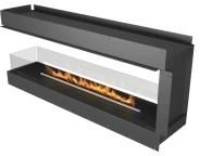 Zdjęcie Planika Forma 1500 Z Wkładem Prime Fire 1190 Burner Półwysep Ze Szklanymi Panelami - Grodków