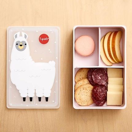 3 Sprouts Lunchbox Premium Silikon Lama Pink - zdjęcie 2