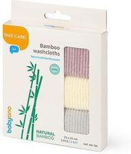 Zdjęcie BABYONO Ręczniki bambusowe Natural Bamboo (fioletowy, biały, szary) - Bełchatów