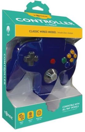 Tomee Wired N64 Controller Blue do Nintendo 64 KAKIM07465BU - zdjęcie 2
