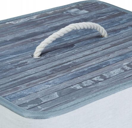 Relaxdays Kosz Wolnostojący Na Pranie 83L Szarości I Srebra (10019053) - zdjęcie 3
