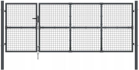 vidaXL Brama Z Siatki Antracytowa 350X175Cm Ga 154543 - zdjęcie 2