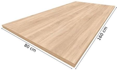 Pokar Blat Do Stołu Biurka 2.5cm Dąb Sonoma 160X80 - zdjęcie 2