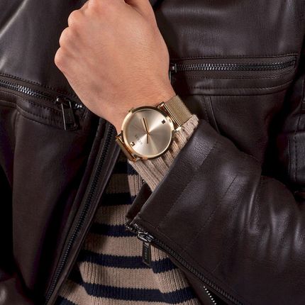 Złoty zegarek Guess Supernova GW0460G2 - zdjęcie 4