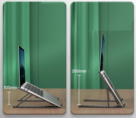 Korbi Podstawka Stojak Pod Laptop Tablet Składany Abs 2 (SKŁADANYSTOJAKPODLAPTOPA) - zdjęcie 3