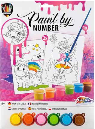 Grafix Malowanie Po Numerkach 2 X A4 3Szt. 6 Farby - zdjęcie 2
