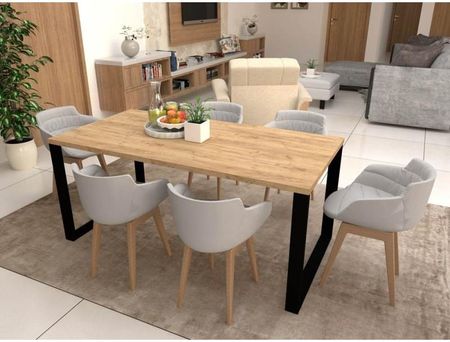 Pokar Blat Do Stołu Biurka 2.5Cm Dąb Craft 160X80cm - zdjęcie 5