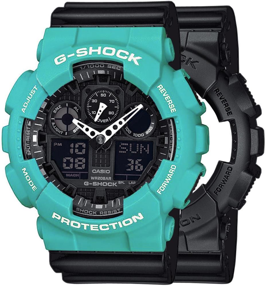 Casio G SHOCK SET GA 100 1A1ER BEZEL 10410475 PASEK 10347688