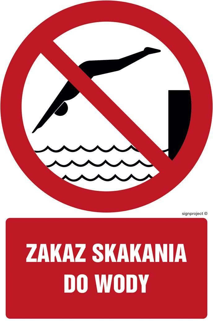 Gc Zakaz Skakania Do Wody Fs Folia Samoprzylepna