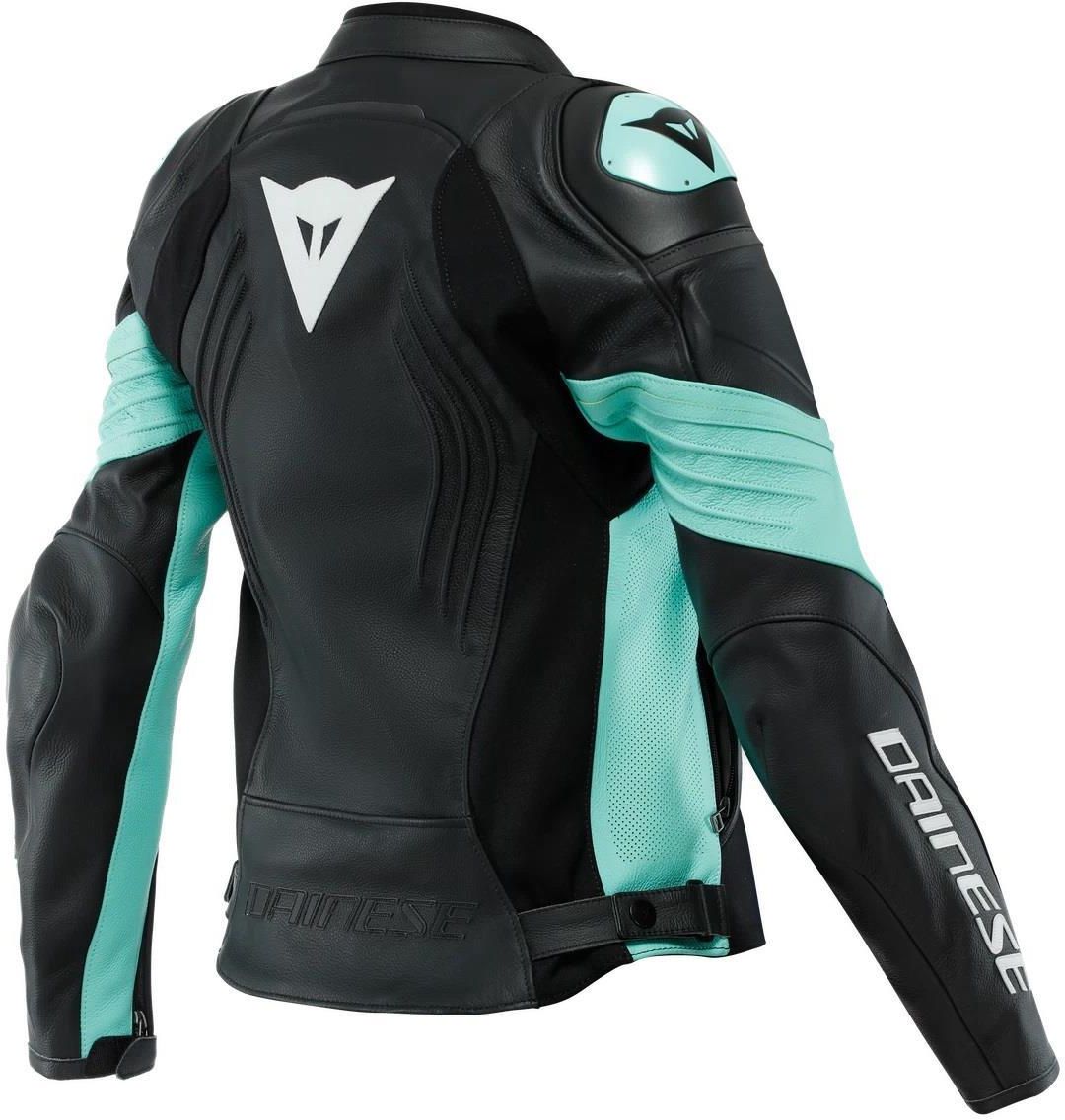 Odzież motocyklowa Dainese Kurtka Skórzana Damska Racing 4 Lady Aqua