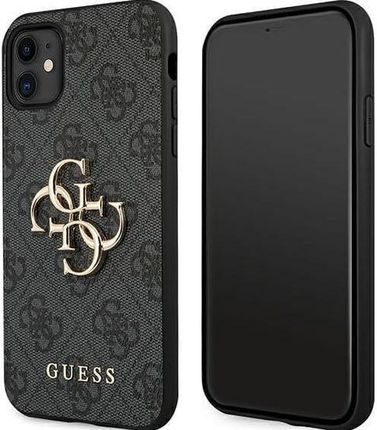 Guess Etui 4G Big Metal Logo Do Iphone 11 / Xr, Szare - zdjęcie 6