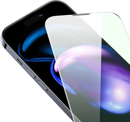 Baseus Szkło Hartowane Do Iphone 14 Pro Na Cały Ekran Z Filtrem Anti Blue Light I Osłoną Głośnik 0 3Mm - zdjęcie 3