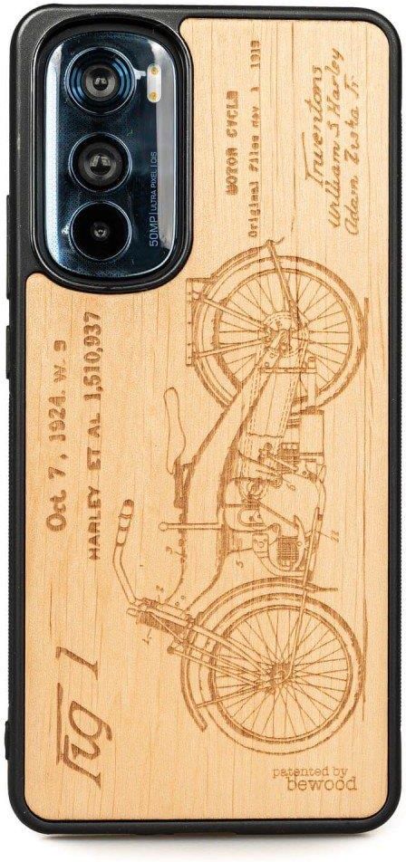 Bewood Drewniane Etui Motorola Edge Harley Patent Aniegre Etui Na