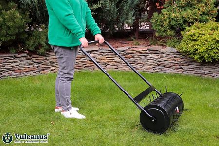 Walec Do Trawy Trawnika Ogrodowy 50 Aerator+Kolce - zdjęcie 2