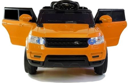 Land Rover Autko Na Akumulator 2X45W Dzieci Pilot 2.4G Led Pomarańczowy - zdjęcie 4