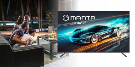 Telewizor LED Manta 55LUA123E 55 cali 4K UHD - zdjęcie 2