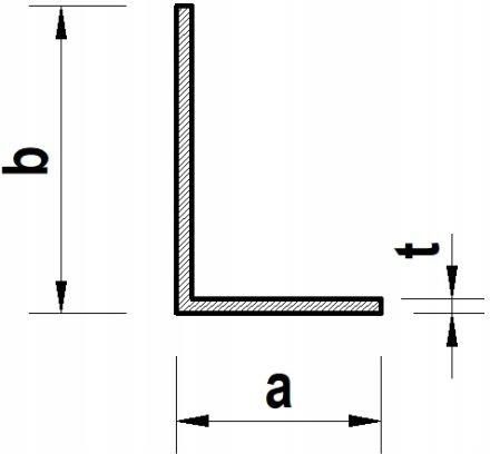 Materiały konstrukcyjne Thyssenkrupp Kątownik Aluminiowy 40X10X2L 200Cm