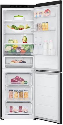 Lodówka LG GBV3100CEP z zamrażalnikiem dolnym 186 cm Czarna - zdjęcie 3