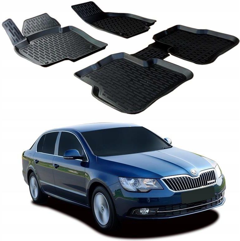 Dywanik Samochodowy J J Automotive Skoda Superb 2 2008 15 Dywaniki