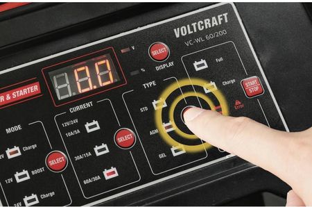 Voltcraft Prostownik Do Akumulatorów Warsztatowy 12 24V 60A - zdjęcie 4