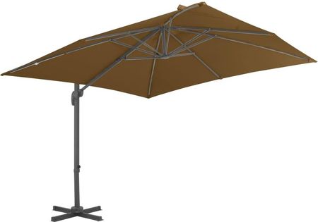 Vidaxl Parasol Ogrodowy Z Przenośną Podstawą Taupe 276348 - zdjęcie 4
