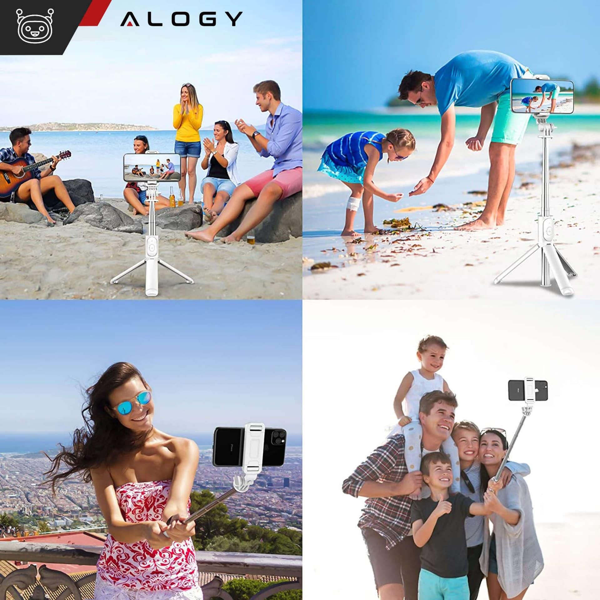 Alogy Selfie Stick Kijek Tripod Statyw Q Pilot Bluetooth Uchwyt Na