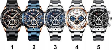 ZEGAREK MĘSKI CURREN ELEGANCKI CHRONOGRAF PREZENT - zdjęcie 2