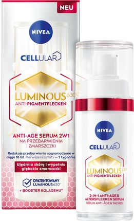 Nivea Cellular Luminous Przeciwstarzeniowe Serum Na Przebarwienia Do Twarzy 30 ml - zdjęcie 2