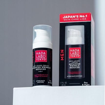 Krem Hada Labo Tokyo Men Przeciwzmarszczkowo-Nawilżający na dzień i noc 50ml - zdjęcie 4