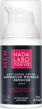Krem Hada Labo Tokyo Men Przeciwzmarszczkowo-Nawilżający na dzień i noc 50ml - zdjęcie 2